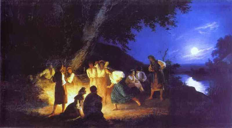 Henryk Siemiradzki Night on the eve of Ivan Kupala France oil painting art